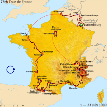 route_of_the_1989_tour_de_france